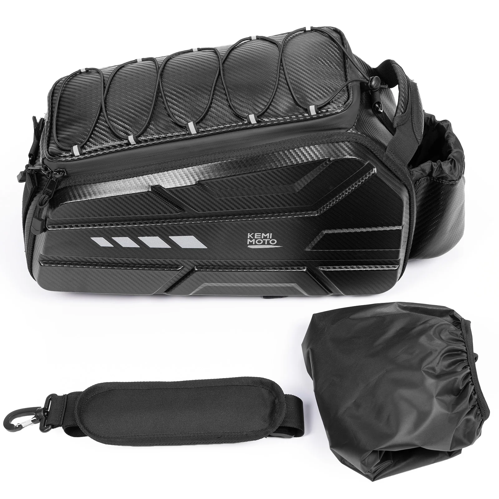 15L Capacity Hard Shell Bicycle Rear Rack Bag - Image 5
