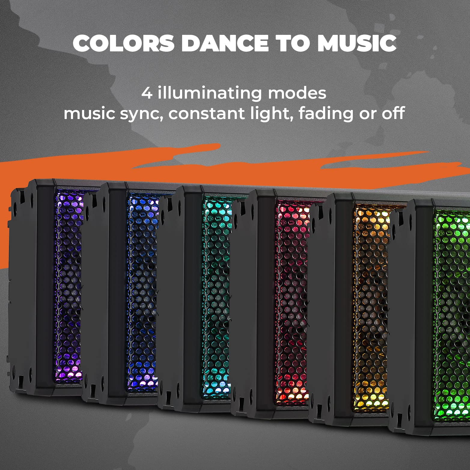 16'' RGB UTV ATV Golf Cart Sound Bar, BT 5.0, Amplified, IP65 Waterproof Dustproof - Image 3