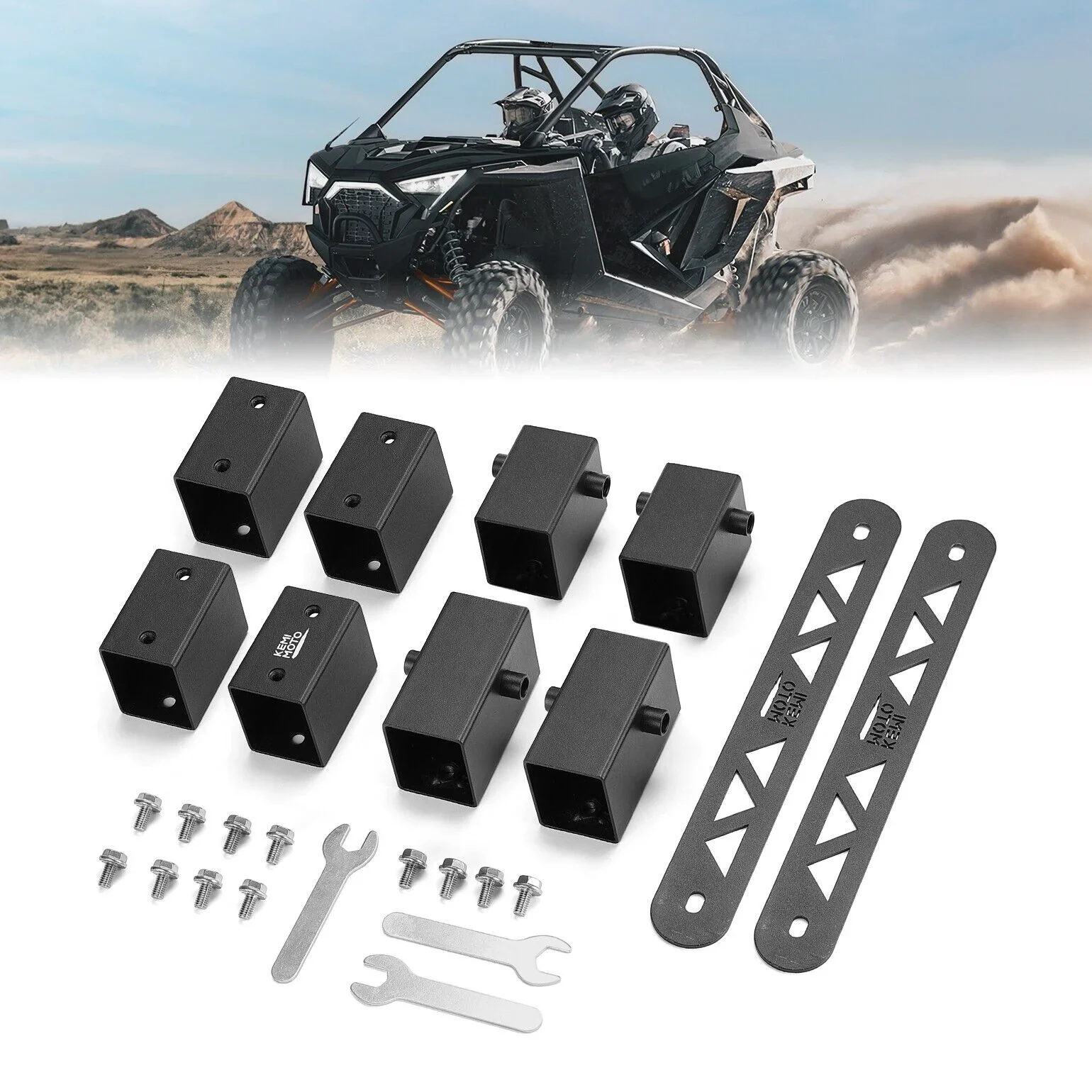 2" Main Driver Seat Risers for RZR PRO XP 2020-2023 (4PCS) - Image 8