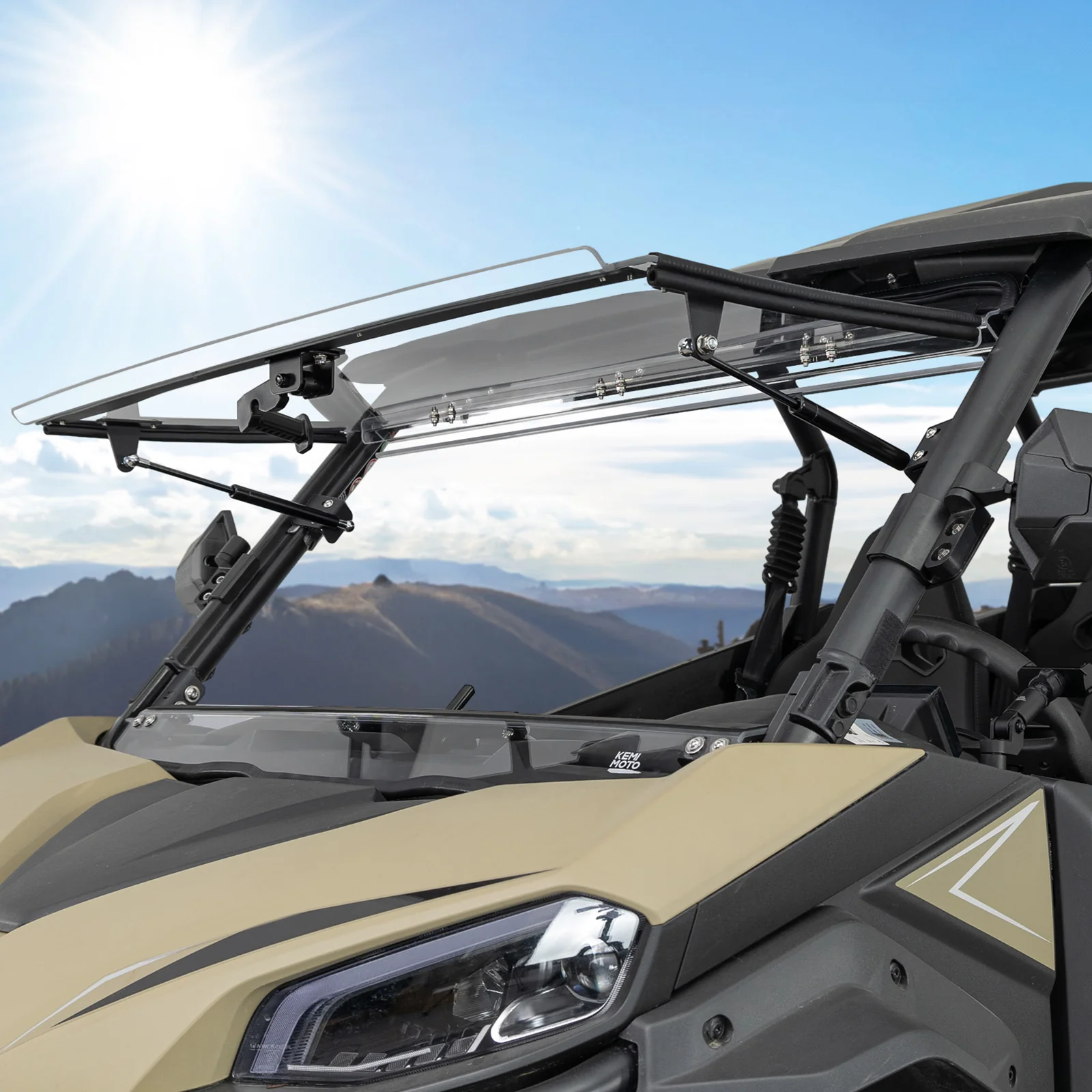 3-in-1 Flip Windshield for 2023+ CFMOTO ZForce 950 Sport | 800 Trail