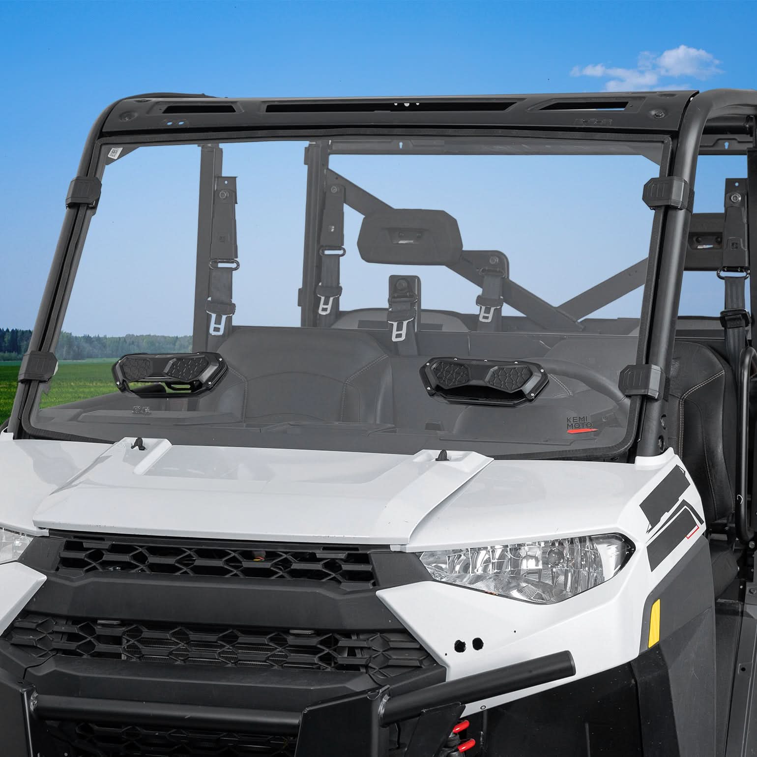 3-in-1 Vented Windshield for Polaris Ranger 1000 & XP 900/1000 (2014-2026)