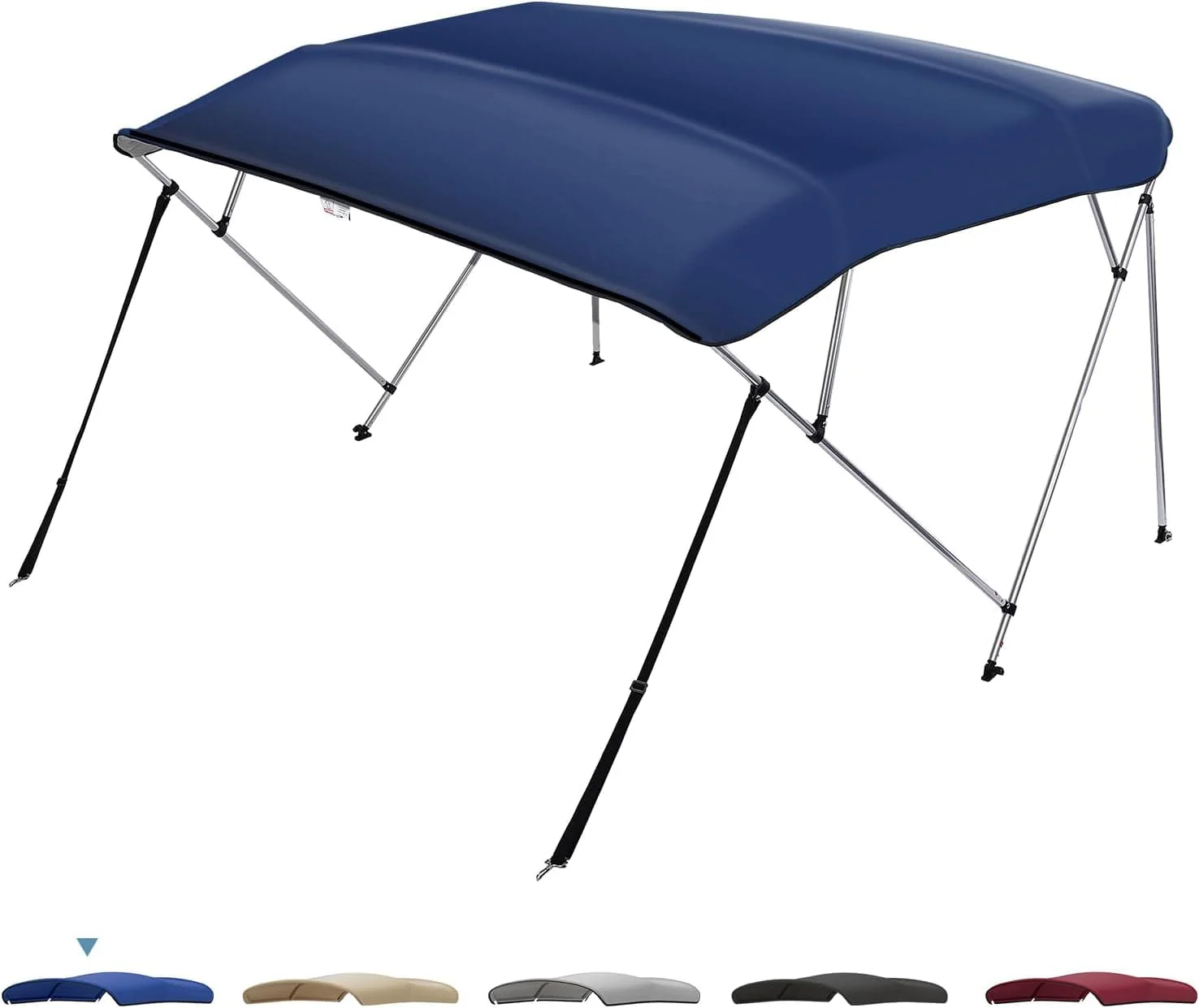 4 Bow Bimini Top Foldable 67''-96'' Width for Boat