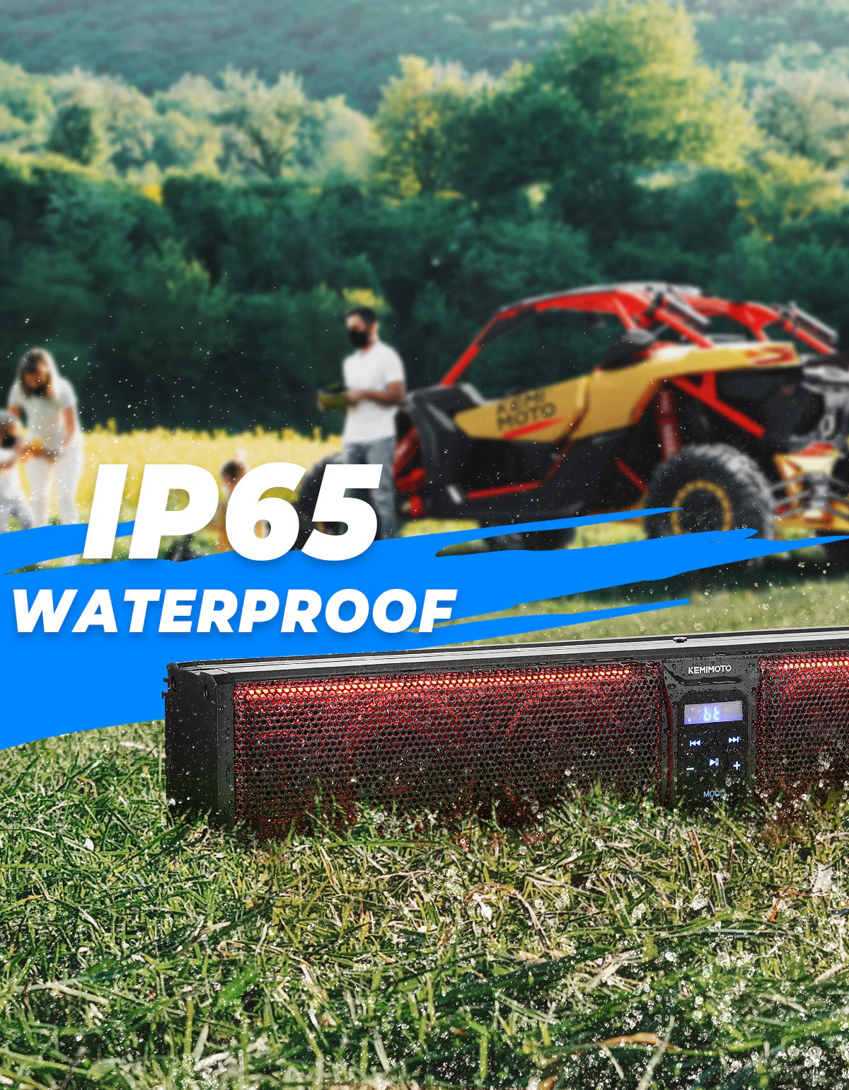 6 Speaker 26 Inch RGB Bluetooth Sound Bar for Can Am Maverick/X3/ Trail/ Defender/ Commander - Image 7