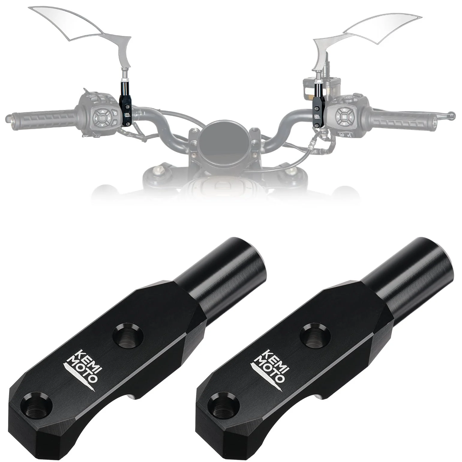 8mm Motorcycle Handlebar Mirror Adaptor Mount Holder for Sportster S 1250