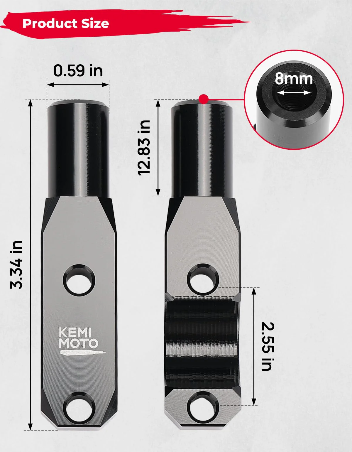 8mm Motorcycle Handlebar Mirror Adaptor Mount Holder for Sportster S 1250 - Image 4