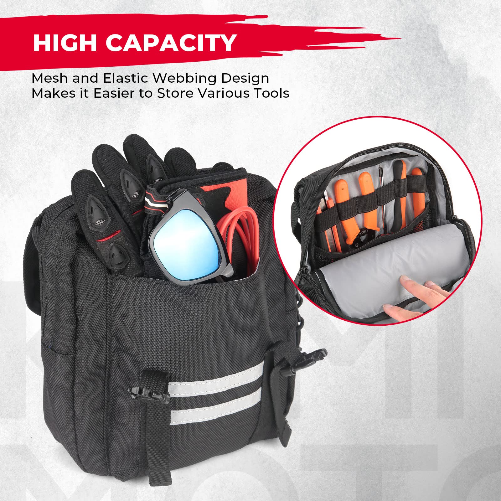 ATV Motorcycle Saddle Tank Bag with Cooler Luggage - Image 6