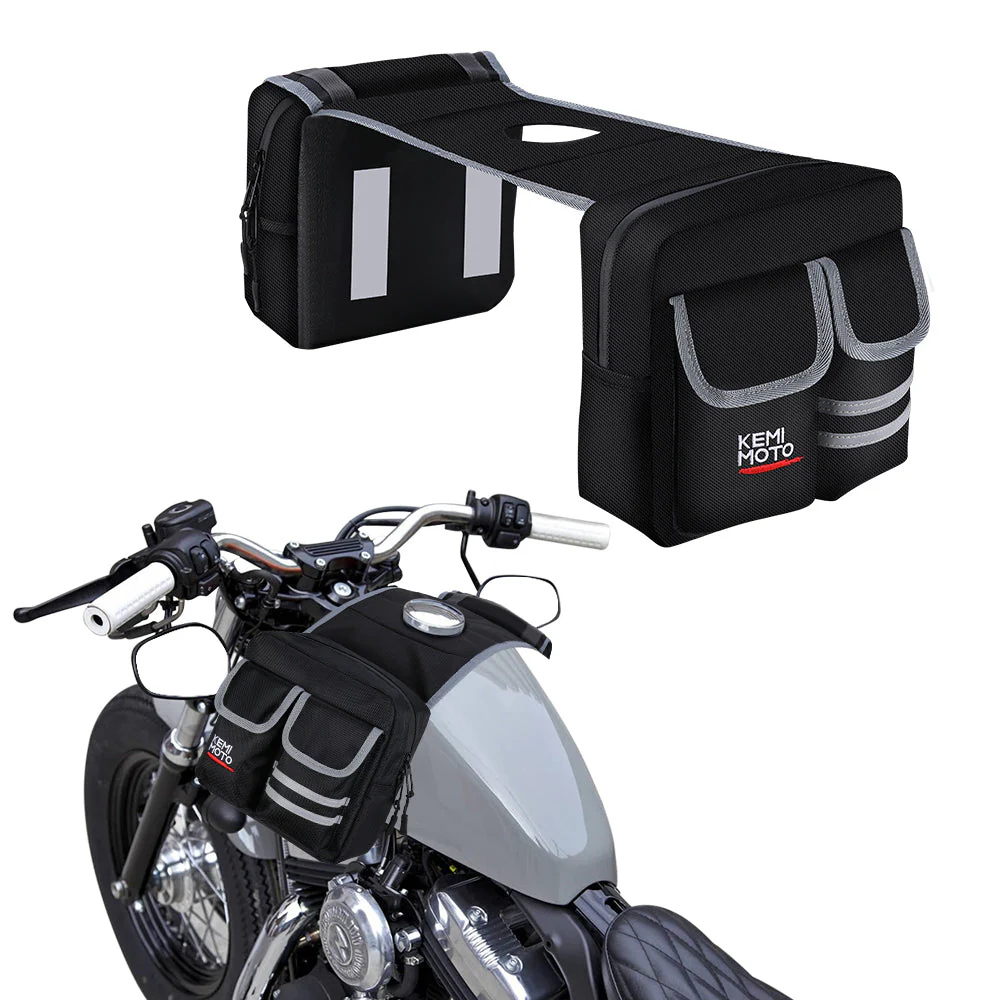 ATV Motorcycles Fuel Tank Bag Saddlebag for Yamaha Grizzly - Image 6
