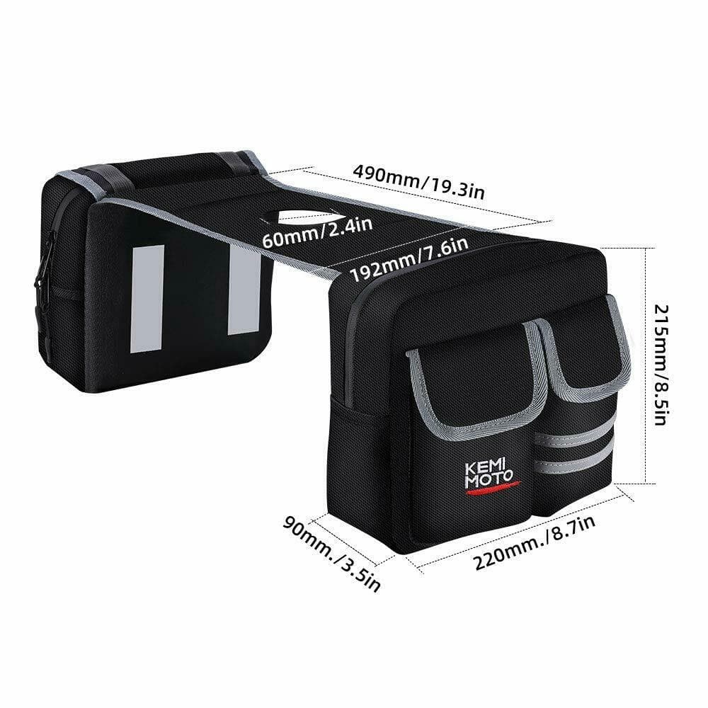 ATV Motorcycles Fuel Tank Bag Saddlebag for Yamaha Grizzly - Image 7