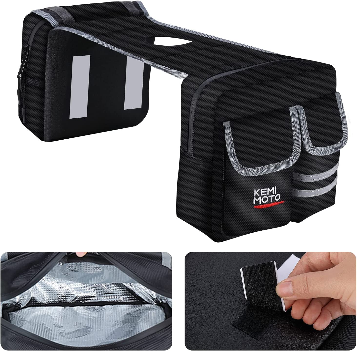 ATV Motorcycles Fuel Tank Bag Saddlebag for Yamaha Grizzly - Image 9