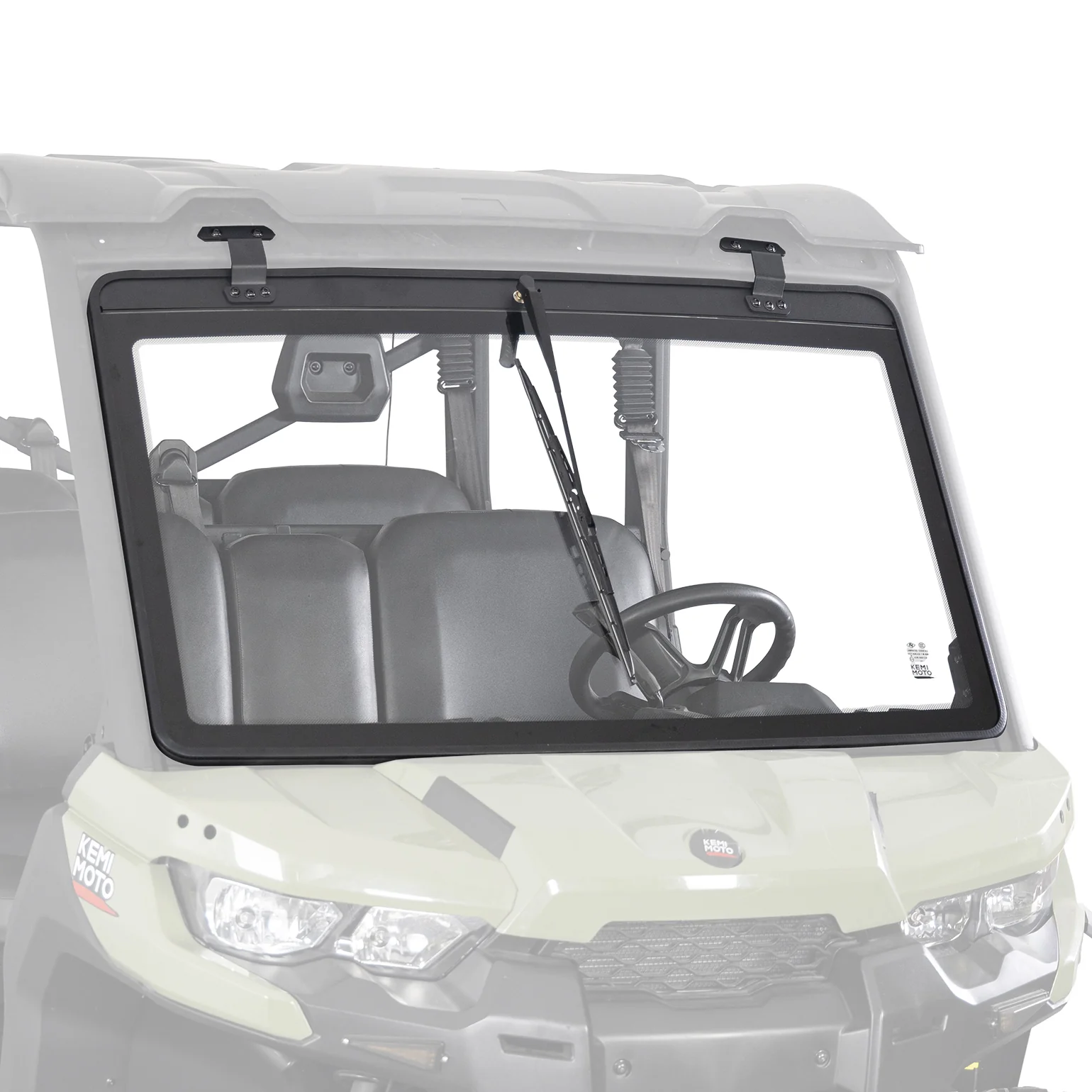 Can-Am Defender Glass Windshield with Manual Wipers (2016–2026) - Image 2