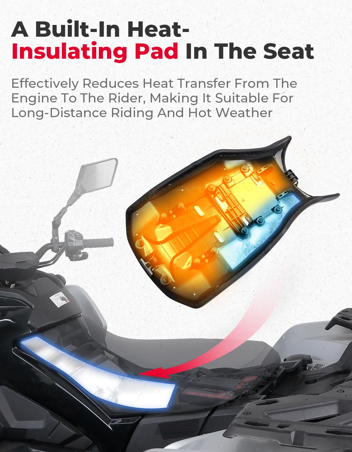 Can-Am Outlander 650 / 850 / 1000 / 1000R / MAX Complete Seat (2013–2024) - Image 2