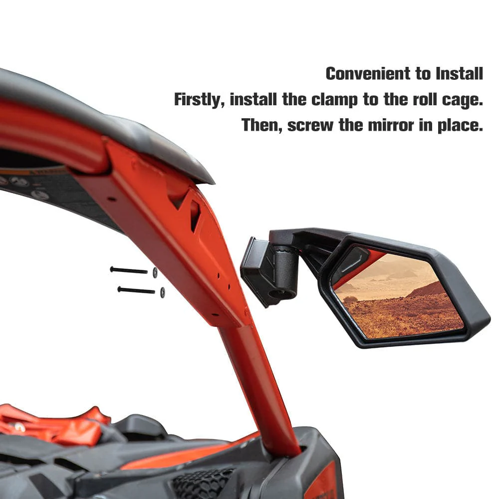Side Mirrors for Can-Am Maverick X3 / X3 MAX 2017-2026 (One Pair) - Image 4