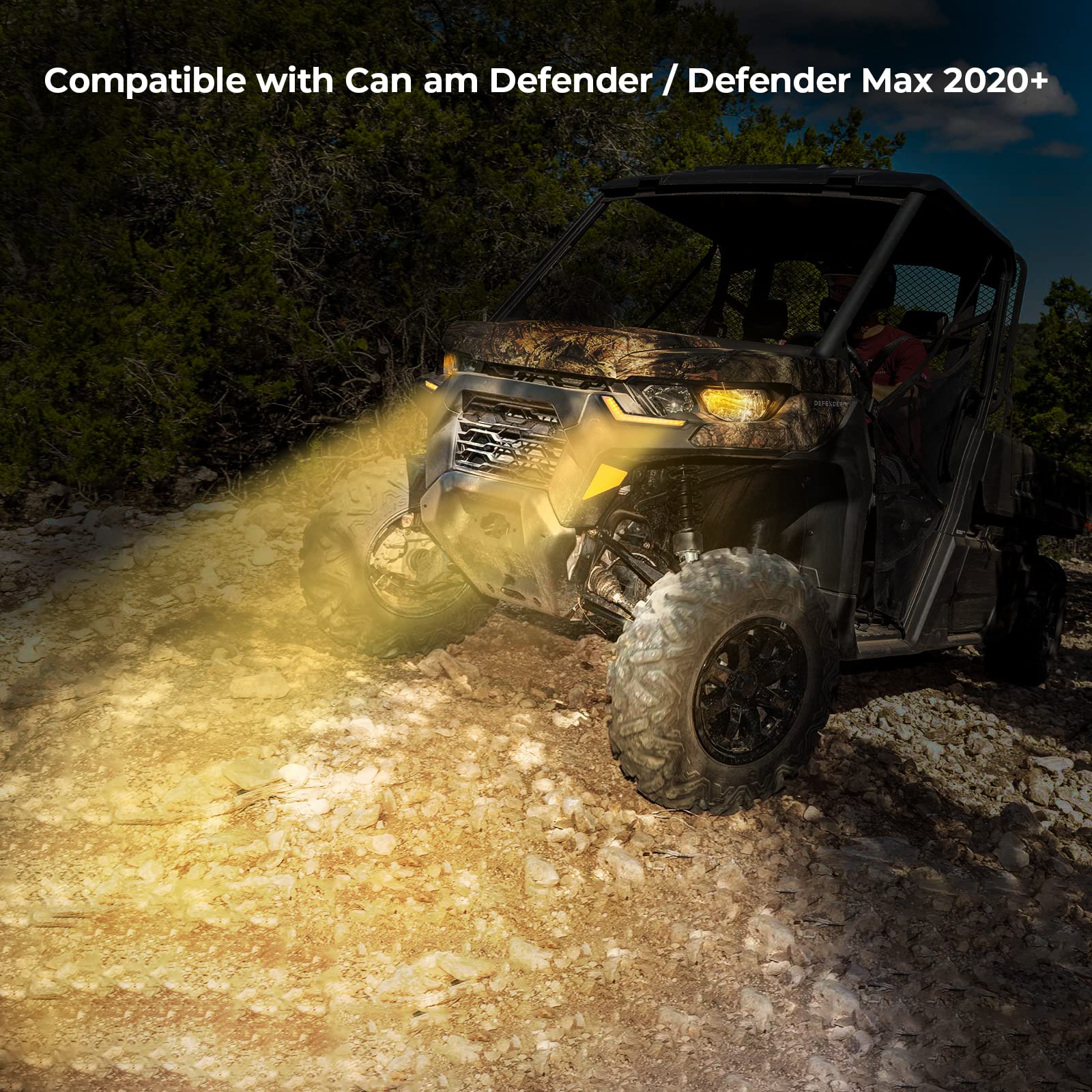 DRL Signal Light & Whip Lights For Can-Am Defender - Image 4