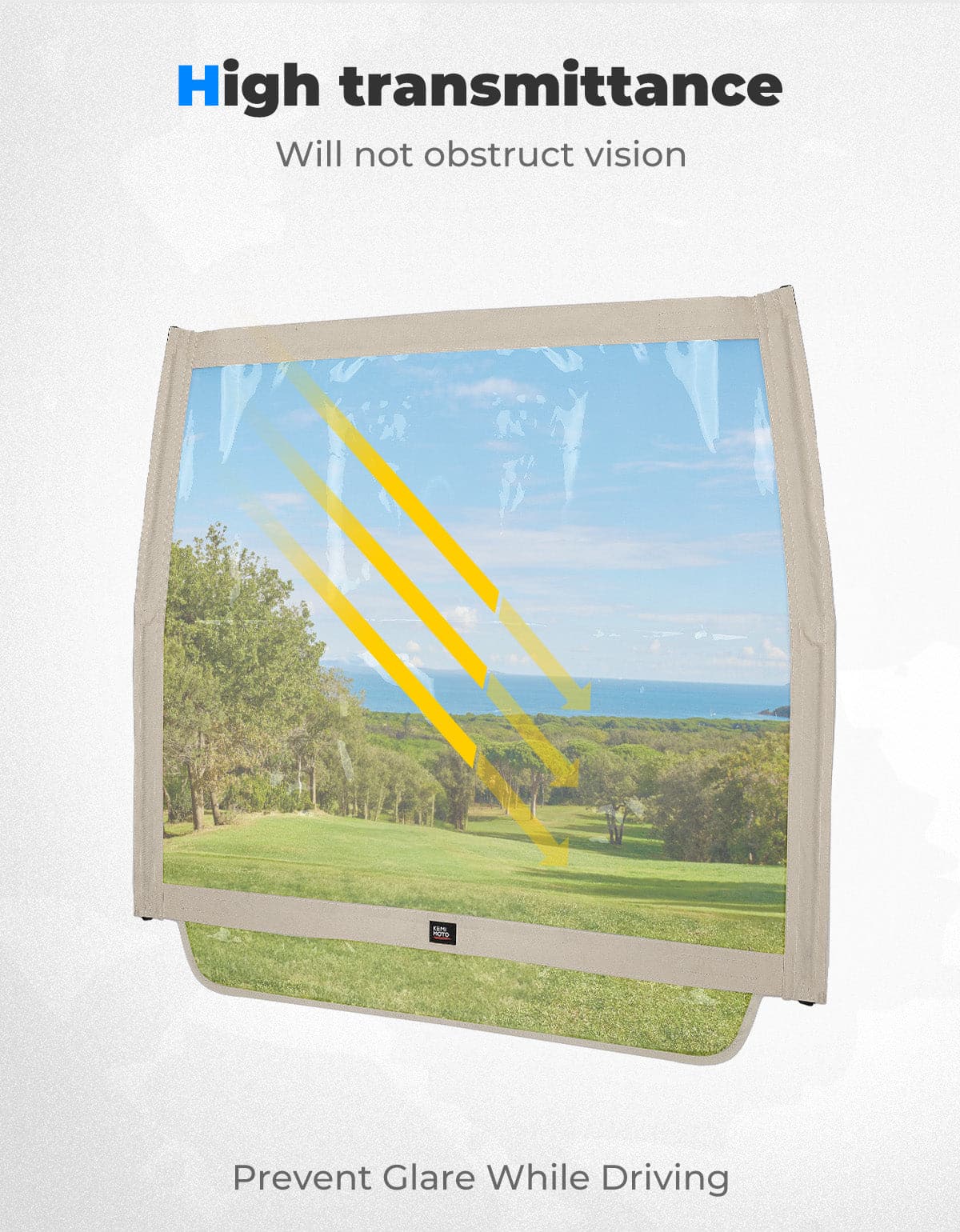 Foldable Golf Cart Windshield for Club Car DS, Tempo, Precedent - Image 5