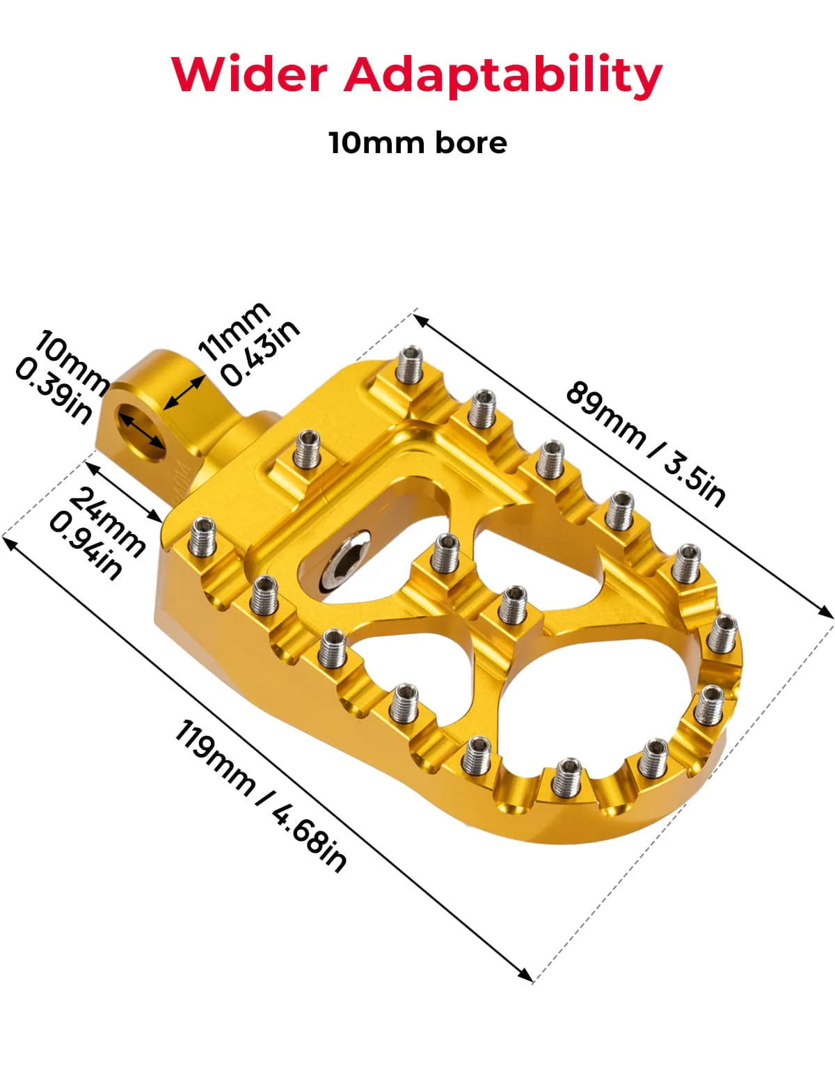 Foot Pegs for Dyna 1993-2017, Sportster 2000-2017, Iron 883 2009-2017 - Image 2