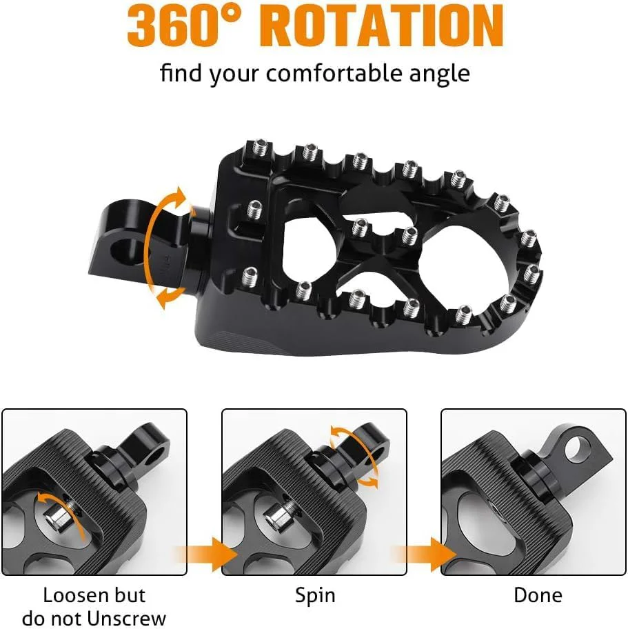 Footpegs for Dyna Sportster FLFB FLSTF Iron 883 Softail Street Glide - Image 4