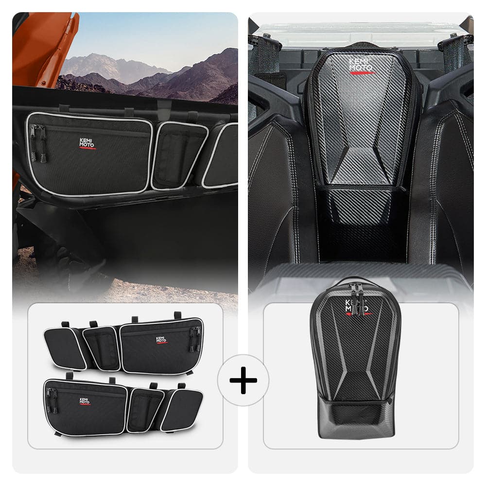 Front Door Bags & Center Storage Bag for Can-Am Maverick X3 - Image 11