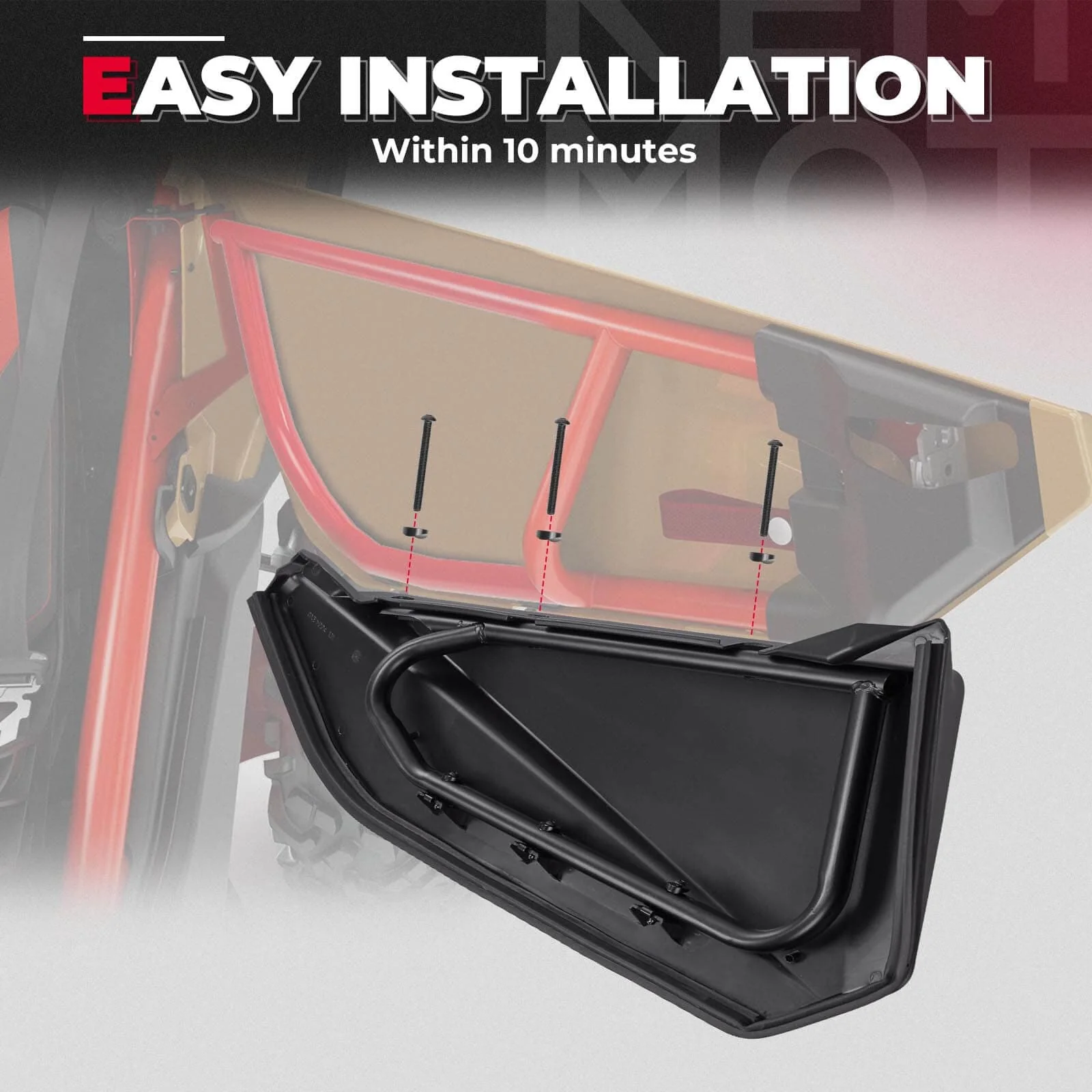 Front Lower Door Inserts & Center Storage Bag For Can-Am Maverick X3 - Image 7