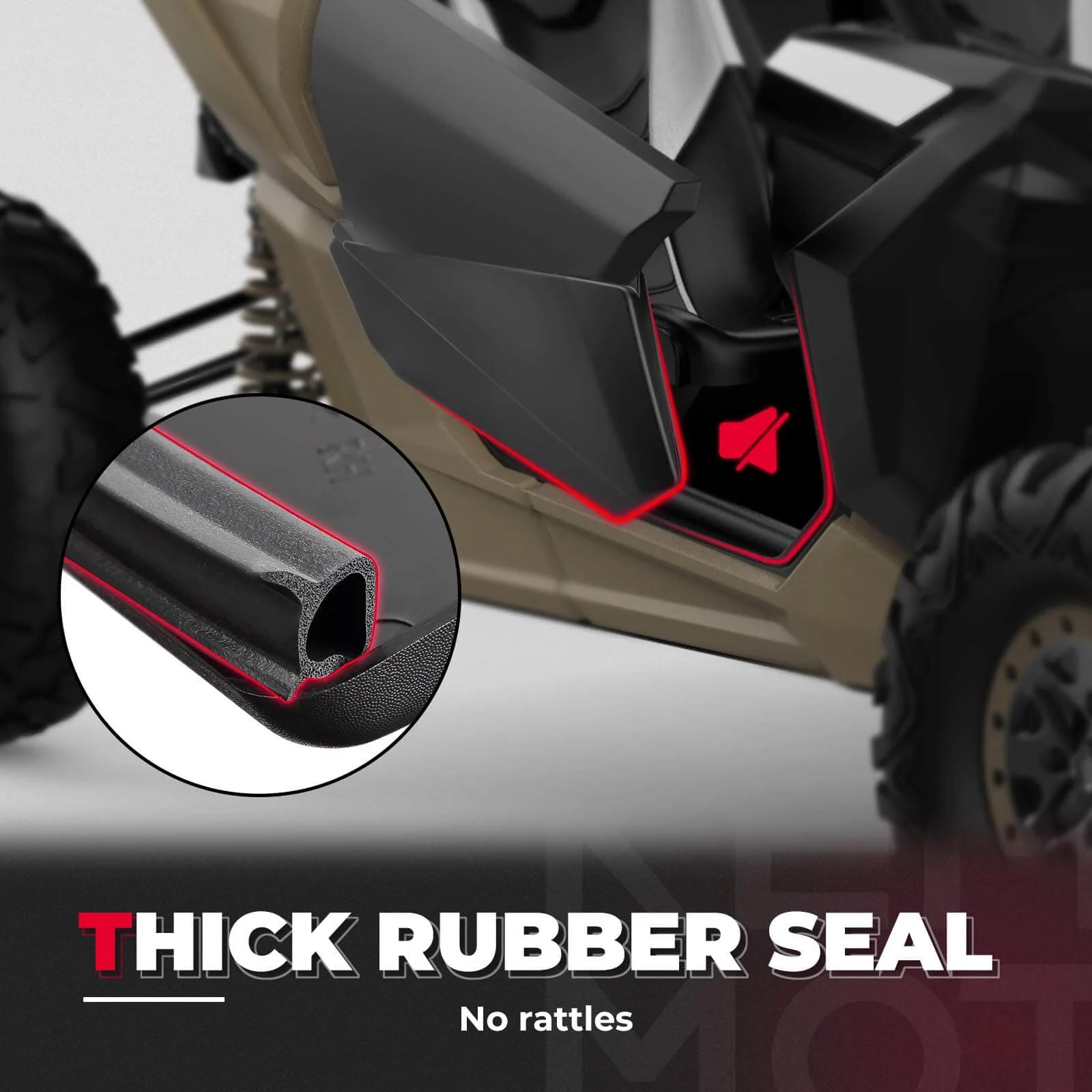 Front Lower Door Inserts & Center Storage Bag For Can-Am Maverick X3 - Image 8