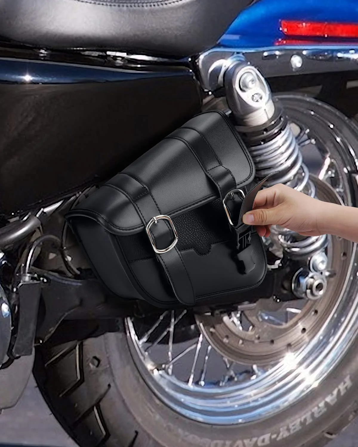 Swingarm Side Tool Bag for Harley - Image 8