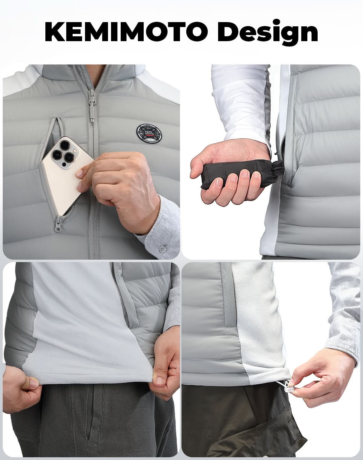 Heated Vest for Women and Men Thermal Reflective with Battery Pack - Image 12