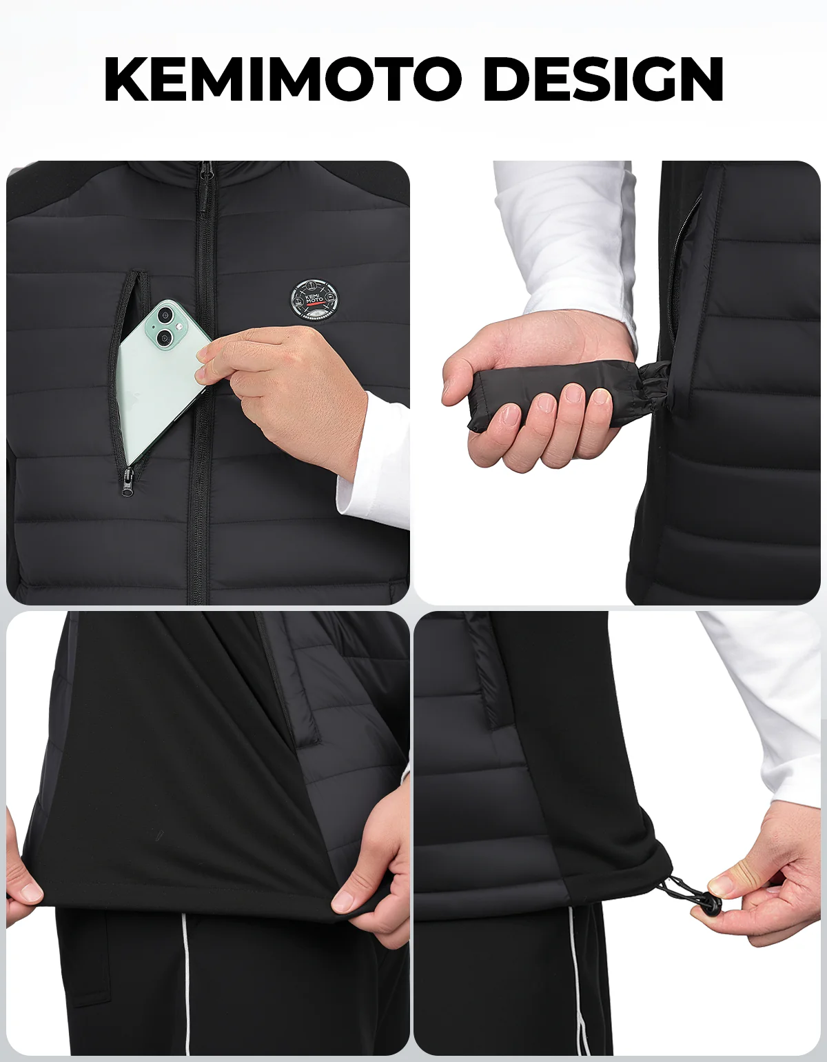 Heated Vest for Women and Men Thermal Reflective with Battery Pack - Image 5