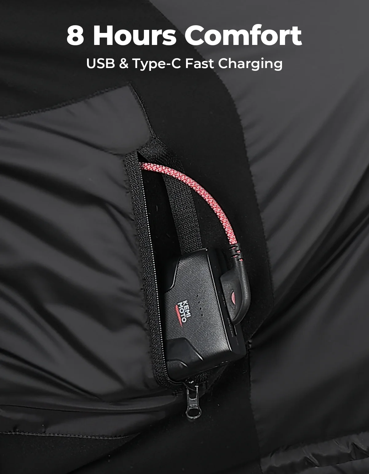 Heated Vest for Women and Men Thermal Reflective with Battery Pack - Image 6