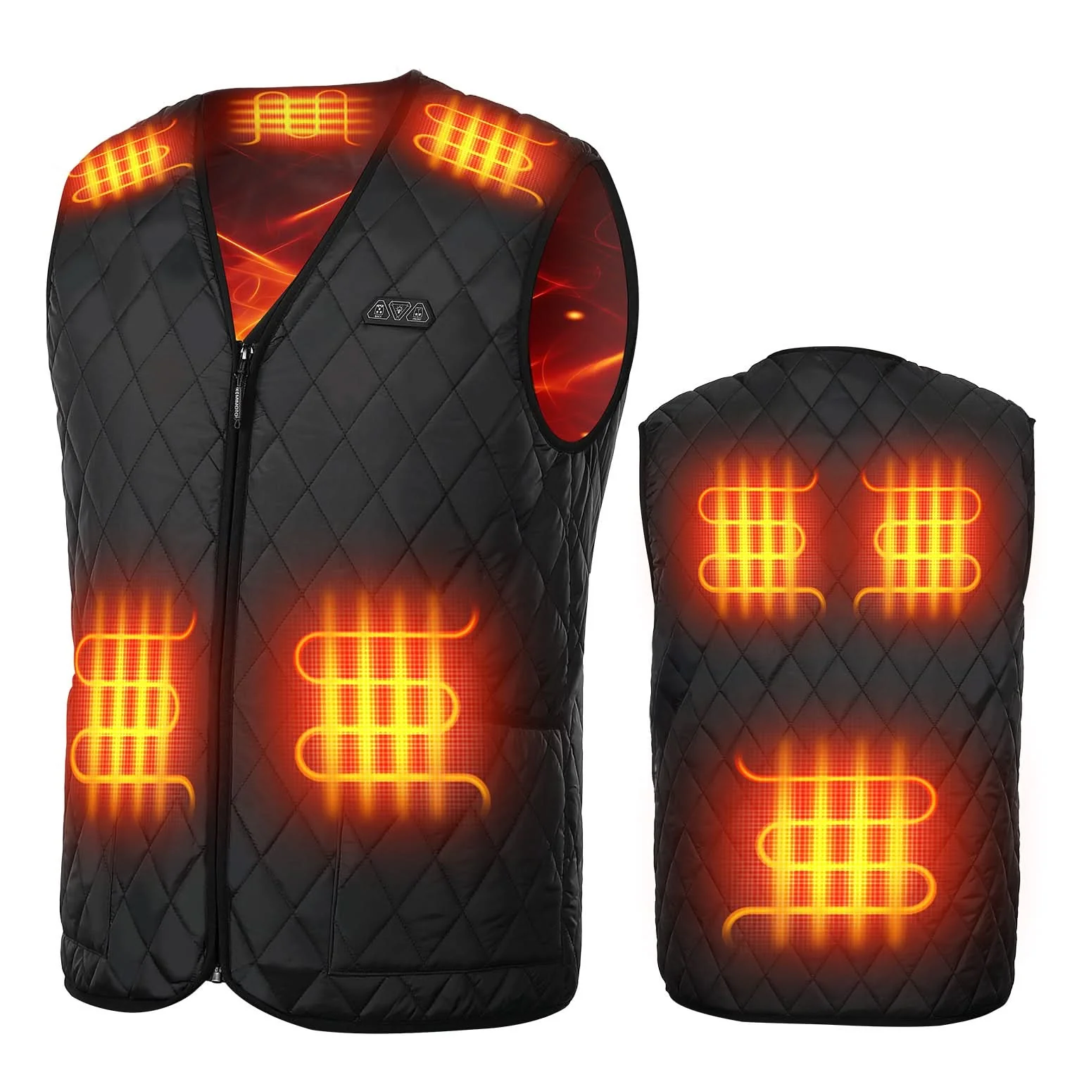 Men’s Heated Vest with Battery Pack Lightweight Quilted Winter Jacket