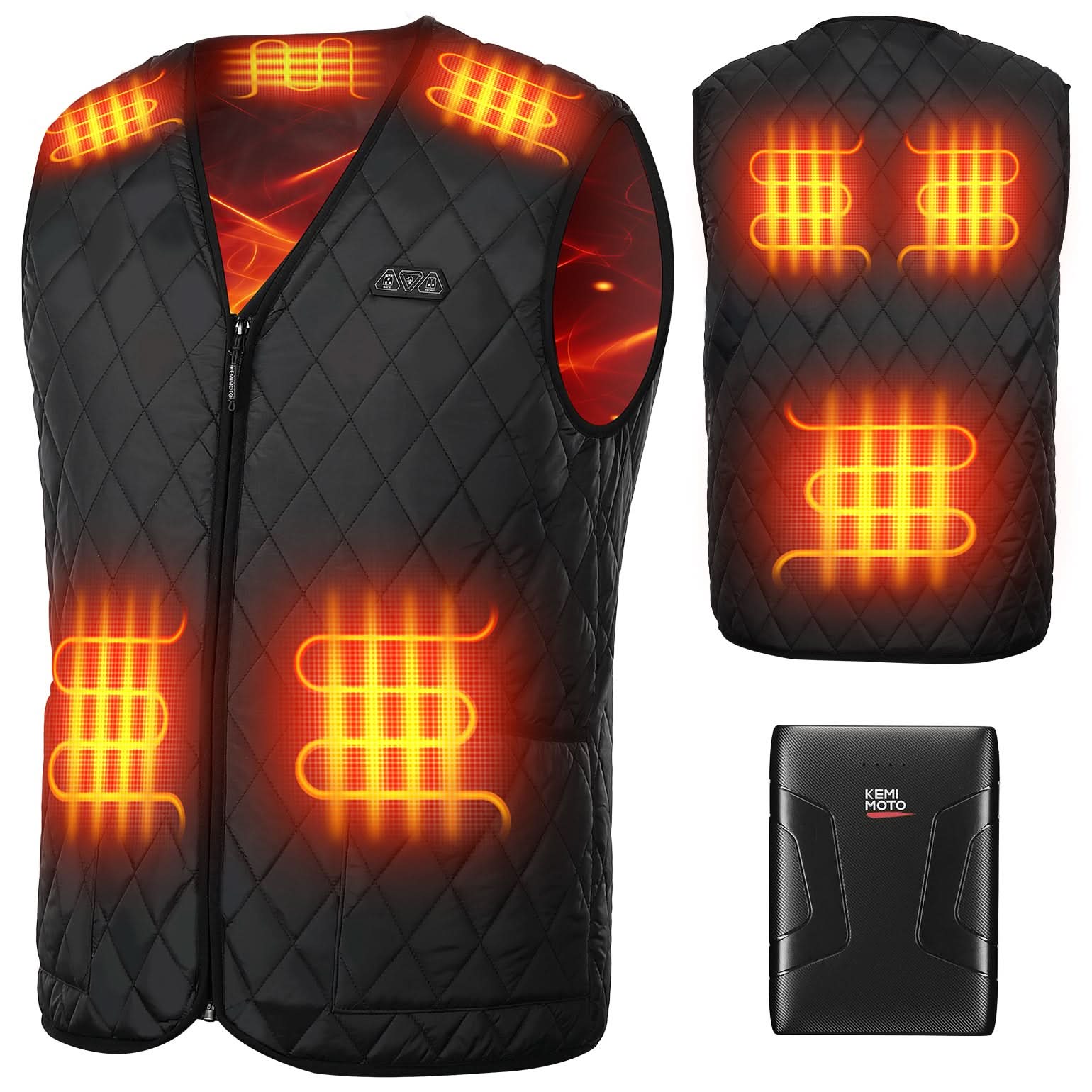 Men’s Heated Vest with Battery Pack Lightweight Quilted Winter Jacket - Image 2