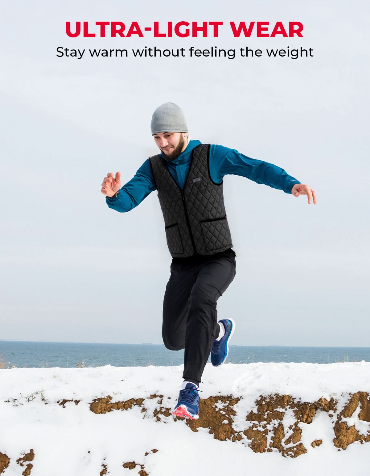 Men’s Heated Vest with Battery Pack Lightweight Quilted Winter Jacket - Image 5
