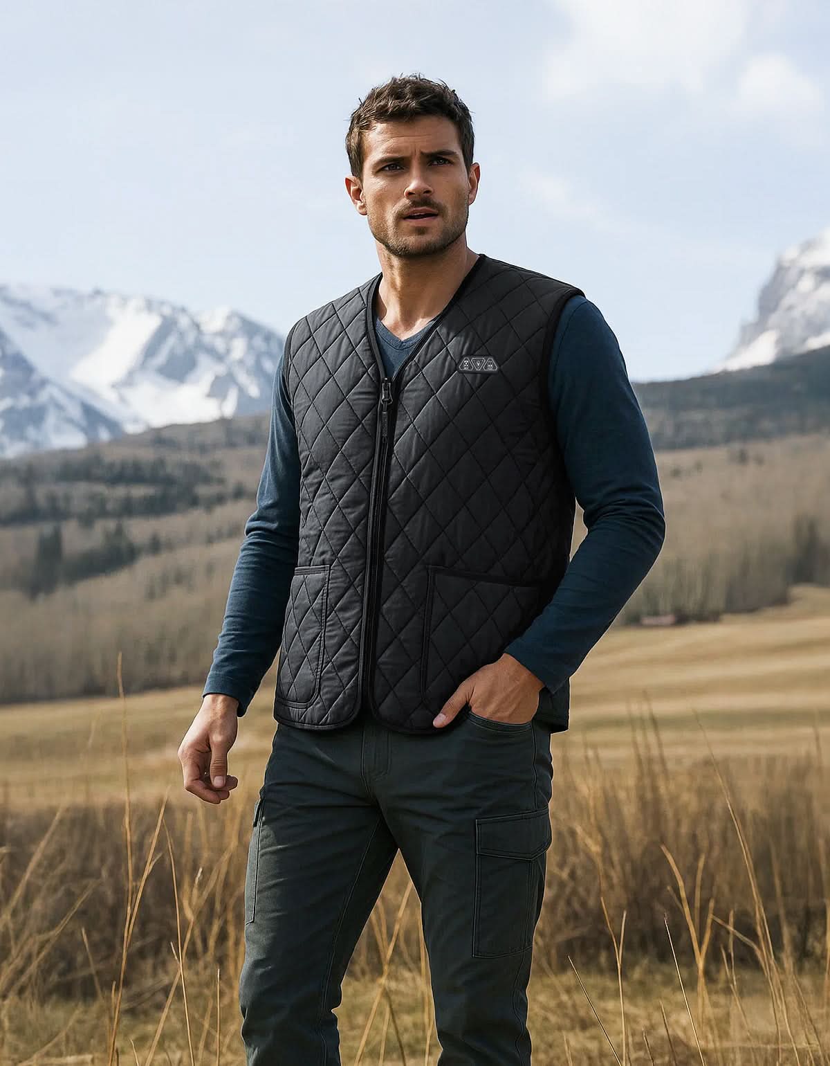 Men’s Heated Vest with Battery Pack Lightweight Quilted Winter Jacket - Image 8