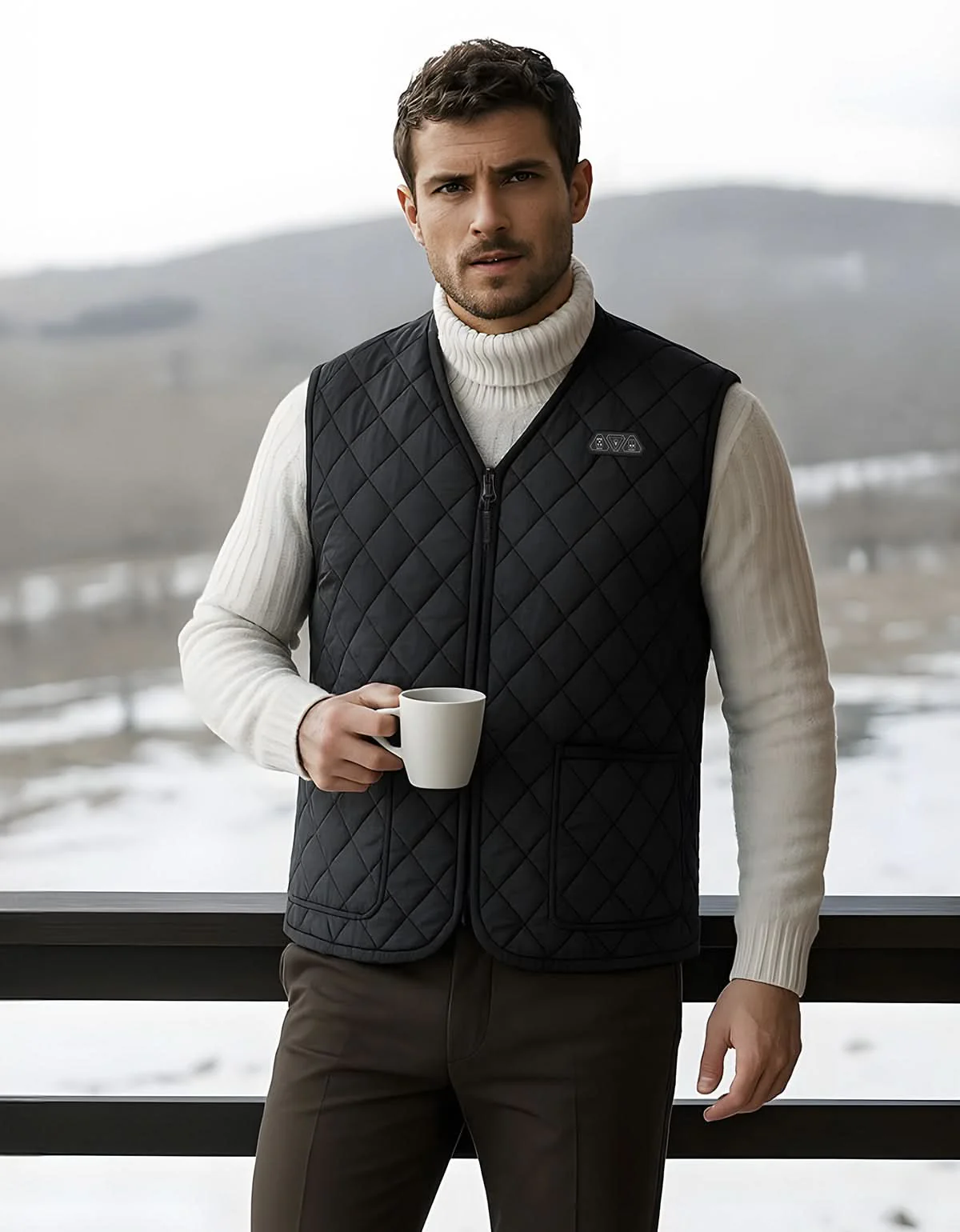 Men’s Heated Vest with Battery Pack Lightweight Quilted Winter Jacket - Image 9