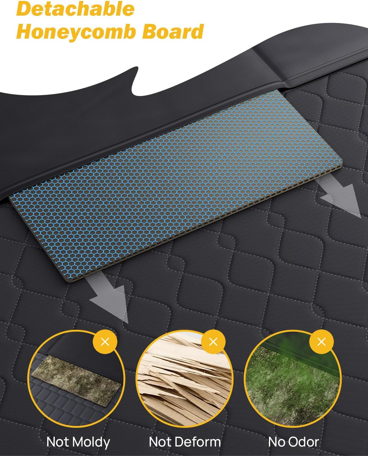 JOYTUTUS Back Seat Extender for Dogs with Dog Bed Mat - Image 8