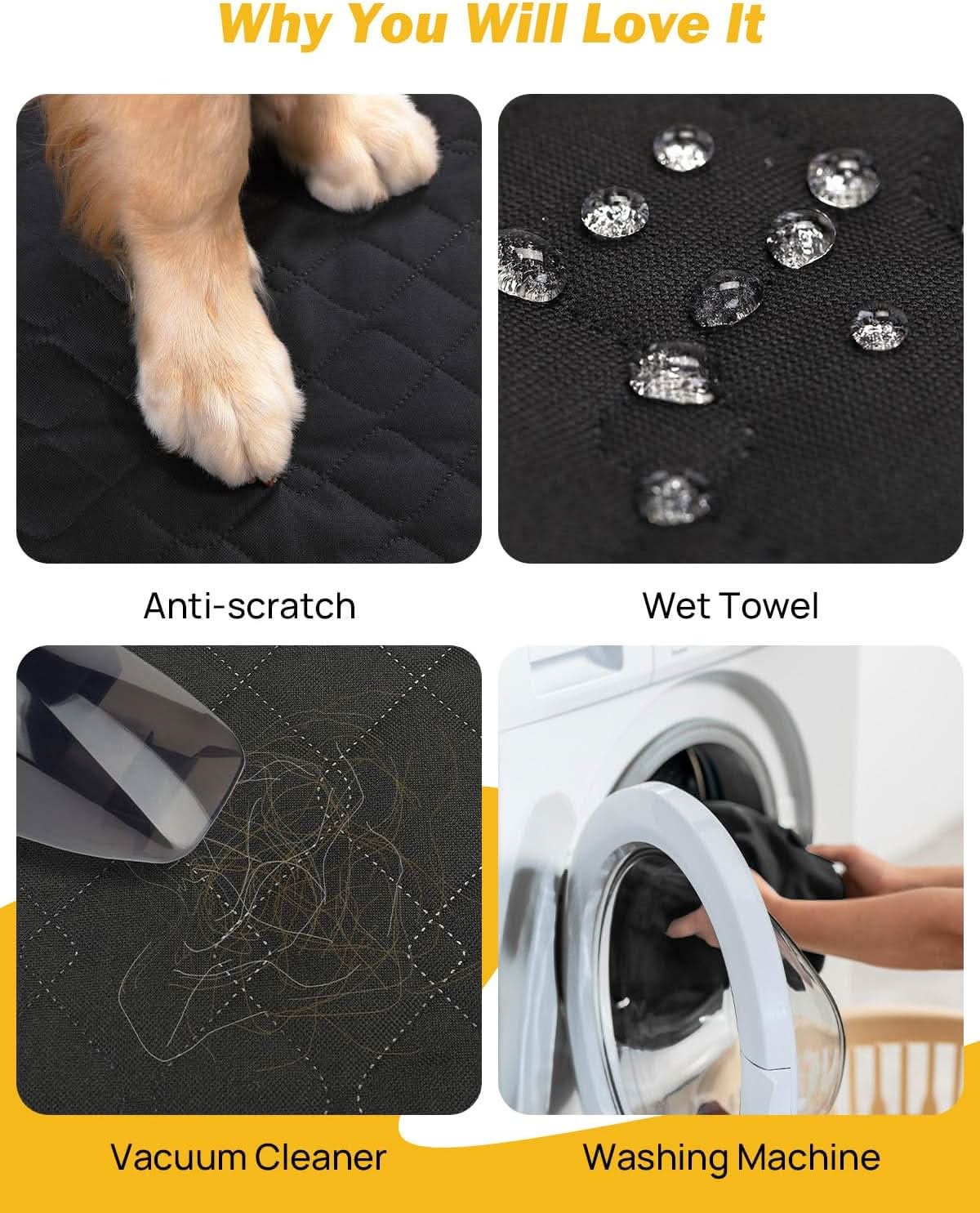 JOYTUTUS Back Seat Extender for Dogs with Hard Bottom - Image 6