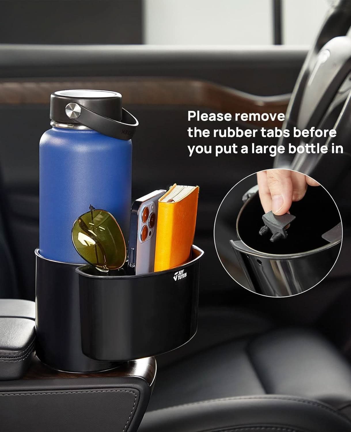 JOYTUTUS Cup Holder Expander for Car 18-40oz (3.4-3.8 Inch) - Image 2