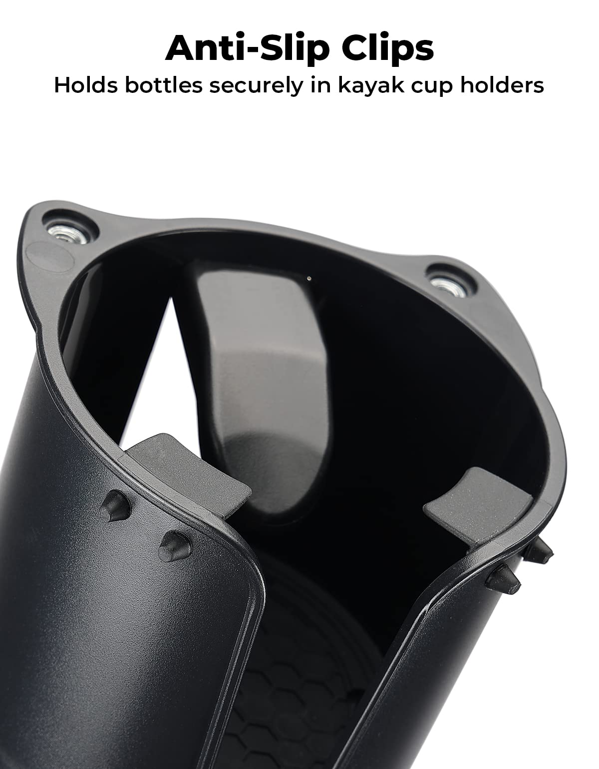 Kayak Cup Holder with Anti-Slip Clips for 18-32 oz Bottles - Image 3