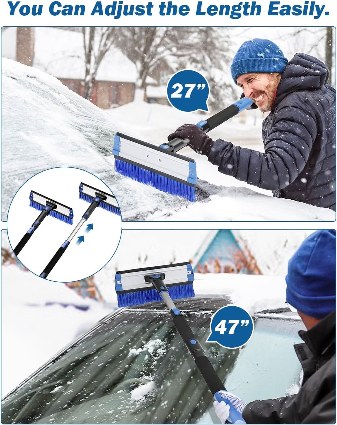 KEMIMOTO 47” Car Snow Brush - Image 3