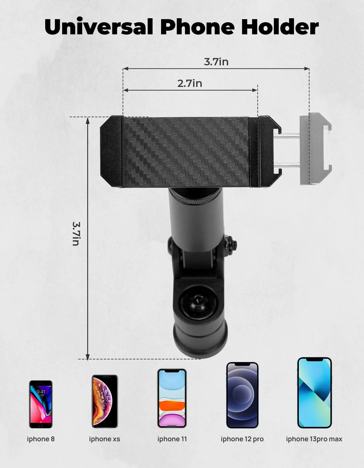 Kemimoto Custom-Built UTV Phone Mount for Mirror X1/X1PRO - Image 4