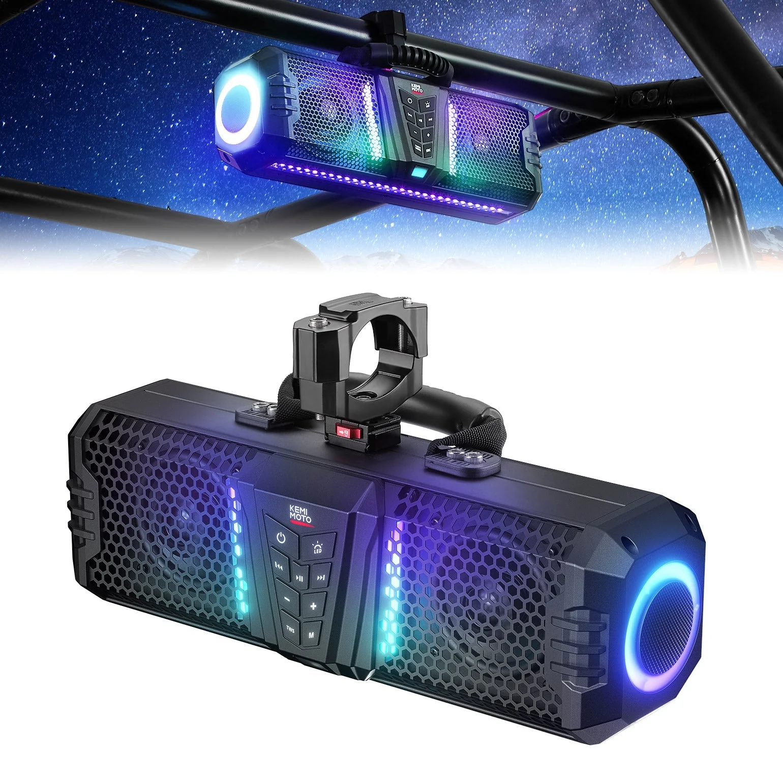 KEMIMOTO Midnight Sound Bar for Polaris RZR/570/800/900/XP/1000/Pro - Image 10