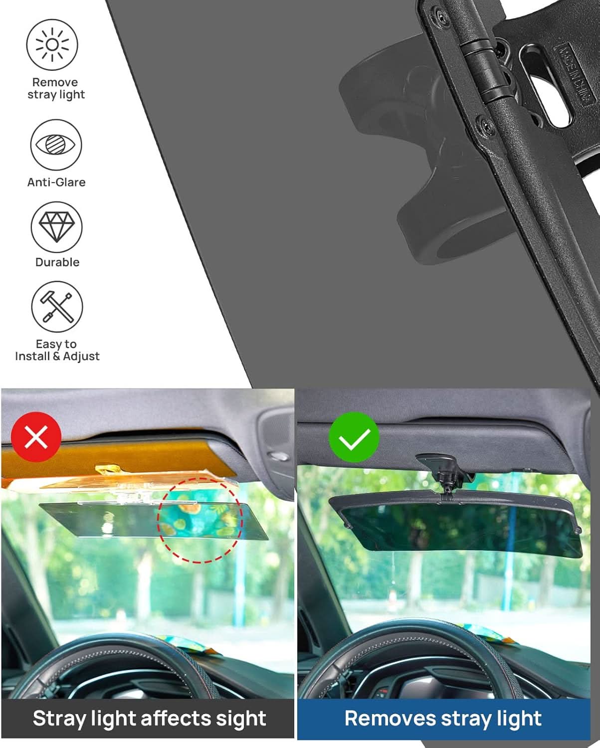 JOYTUTUS Sun Visor for Car - Image 3