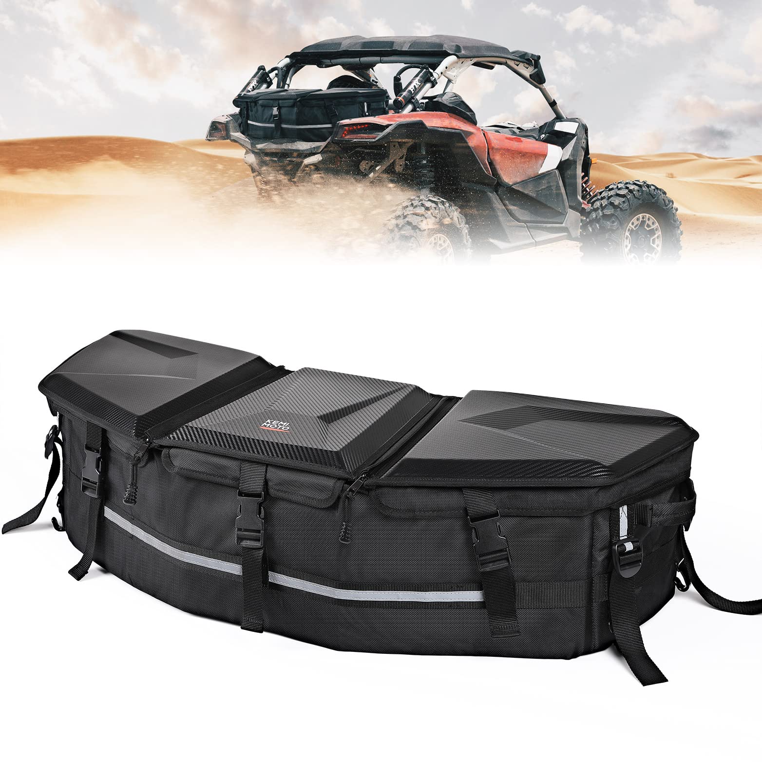 LinQ Pivoting Rack & Rear Storage Bag for Maverick X3/MAX - Image 2