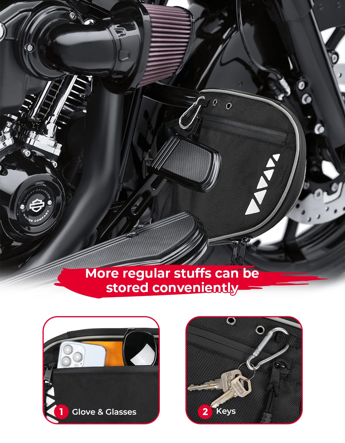 Motorcycle Leg Warmers for Touring and Trike Models 1980-2024 - Image 3