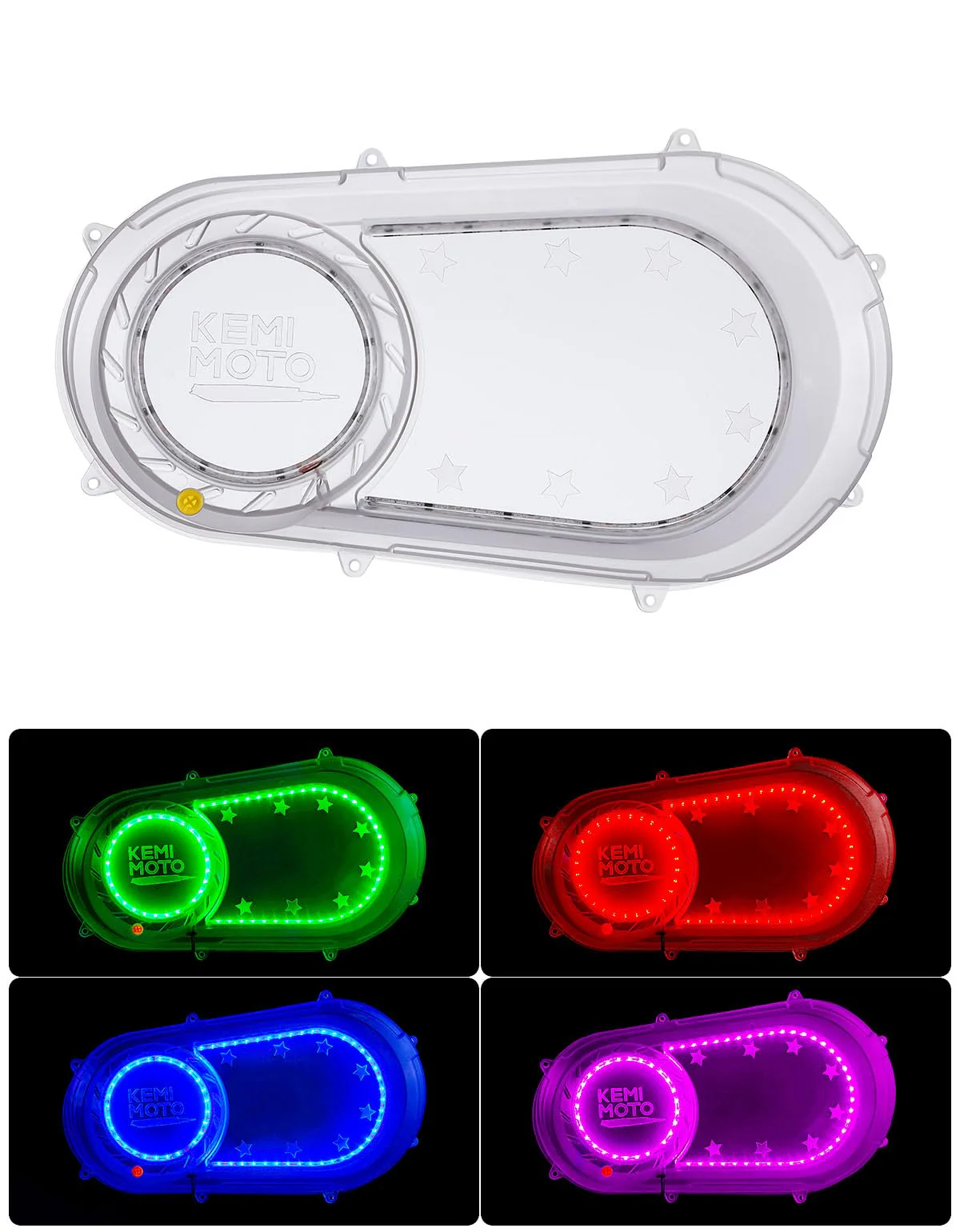 Outer Clutch Cover with RGB Lights for Polaris RZR Ranger (2017-2021)