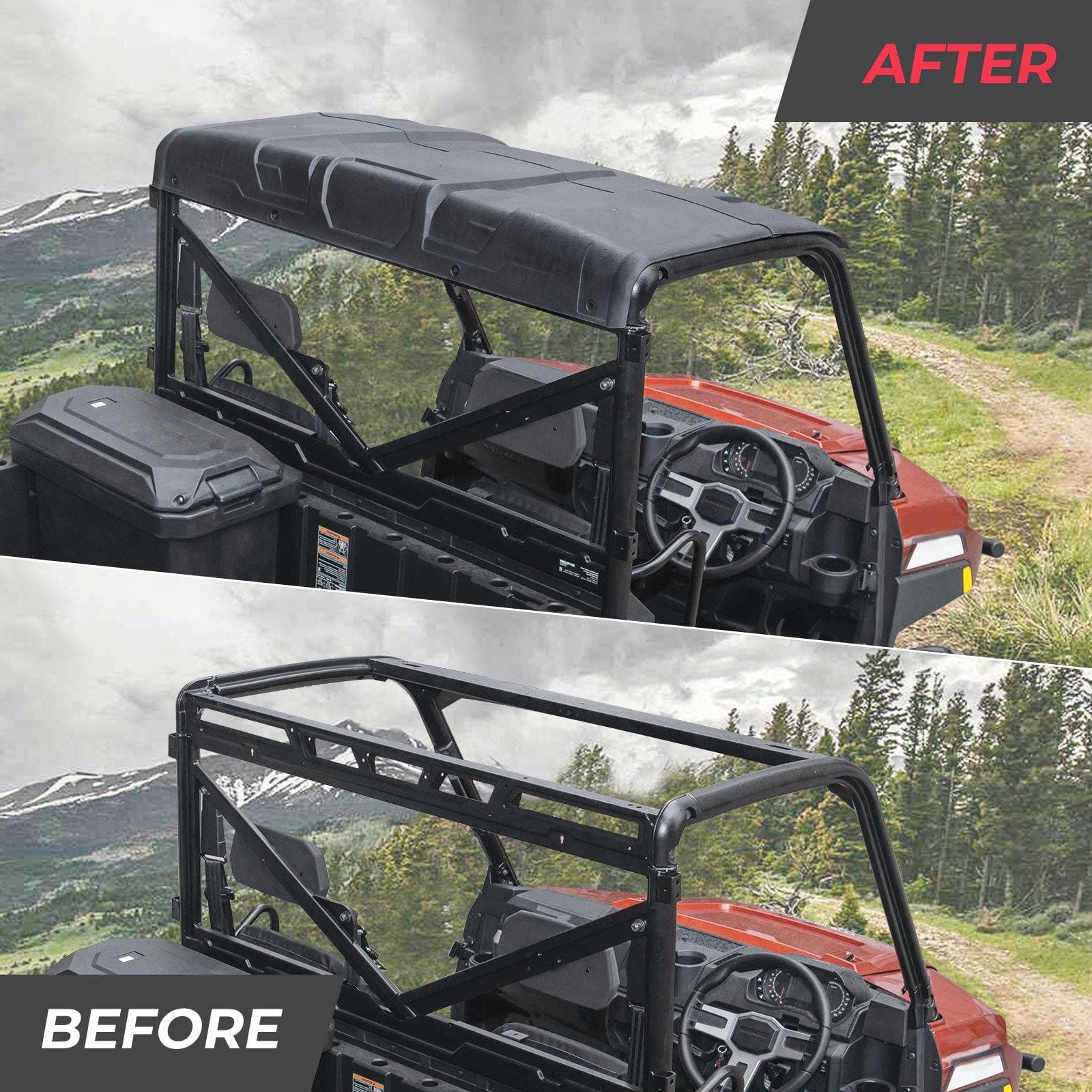 Plastic Hard Roof 3-Seat for Polaris Ranger XP 1000/ 1000/ XP 900 - Image 6