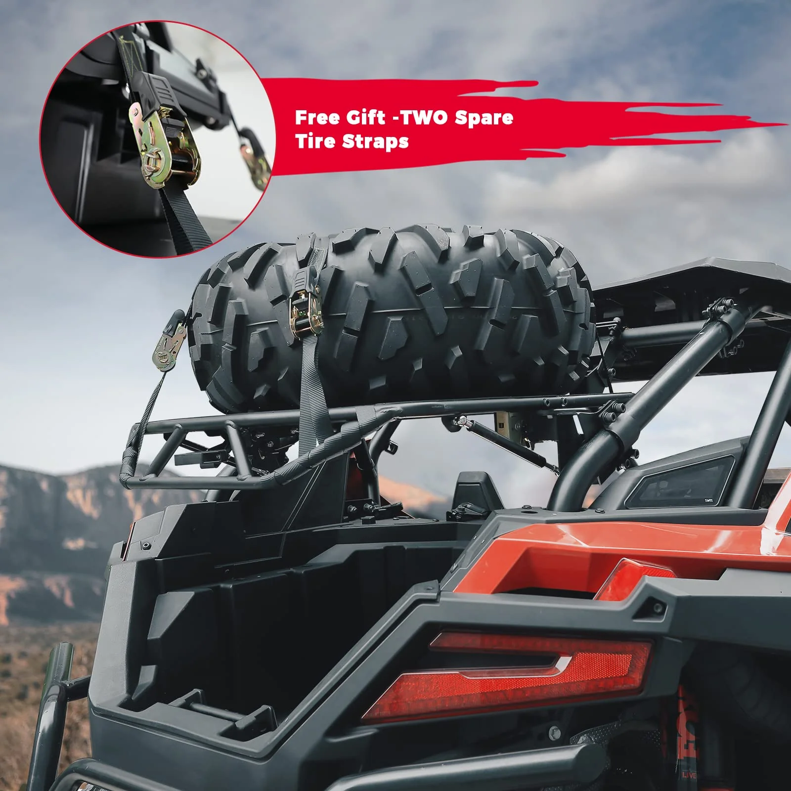 Storage Cargo Tire Rack for Polaris RZR PRO XP (2020-2024) - Image 8