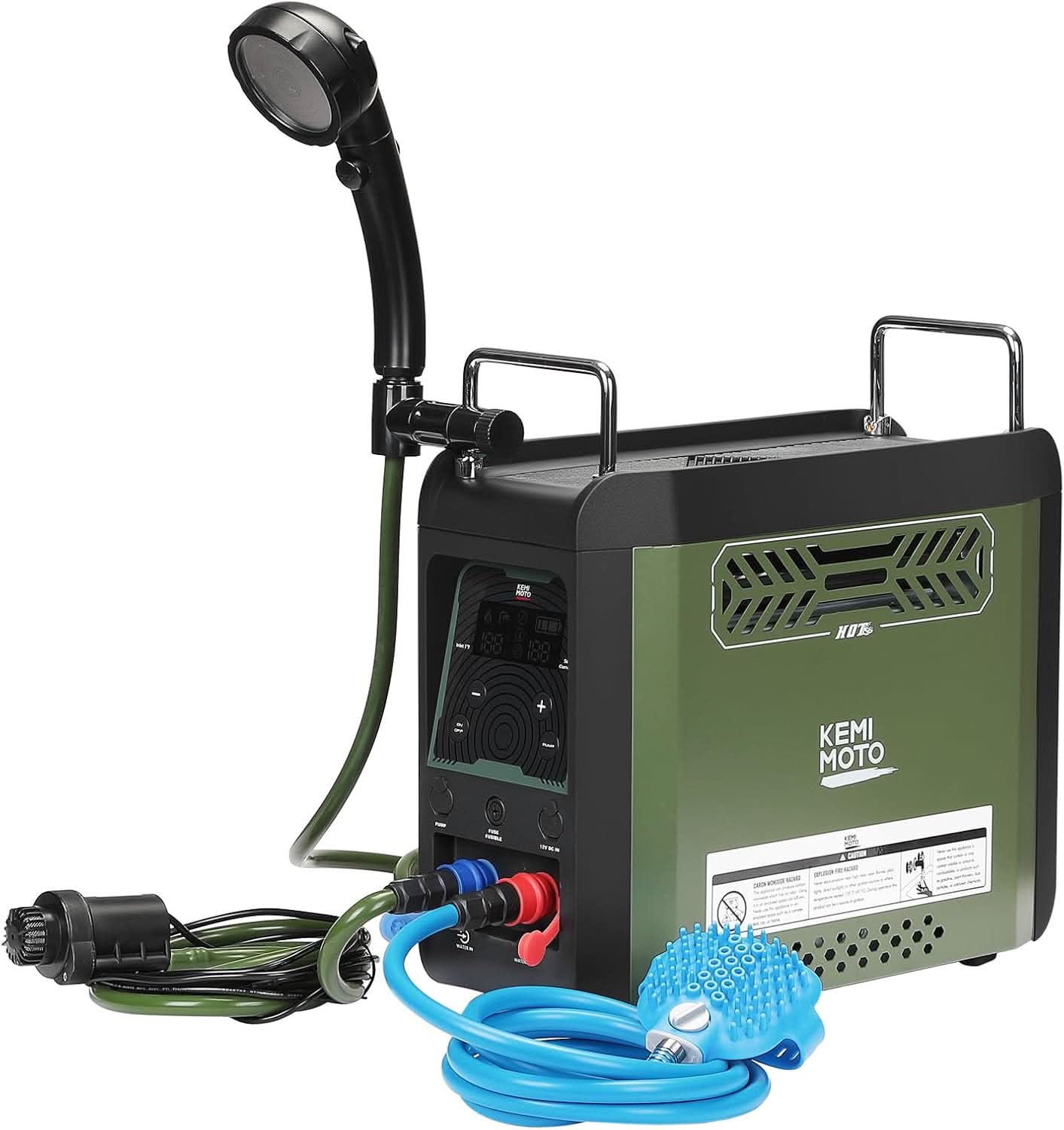 Portable Propane Hot Water Heater with Pump, 20,000 BTU