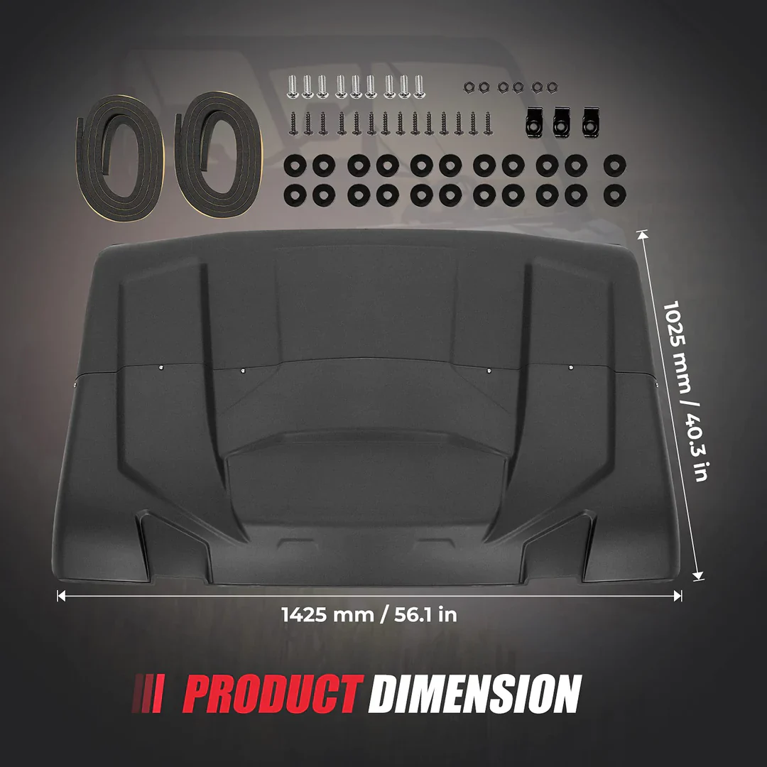 Rear Windshield & Hard Roof Top Plastic for Can Am Defender - Image 8