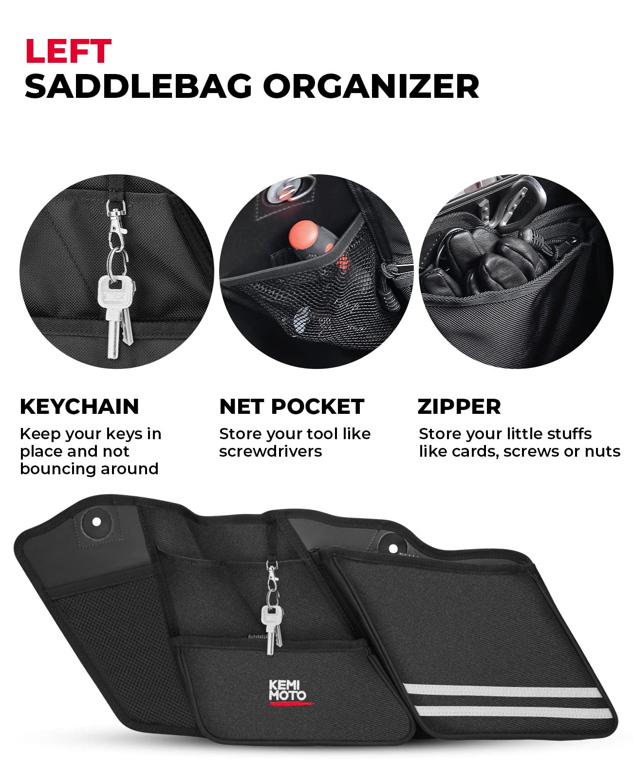 Saddle Bag Organizers for 2014-2024 Street Glide Road King Road Glide Electra Glide - Image 2