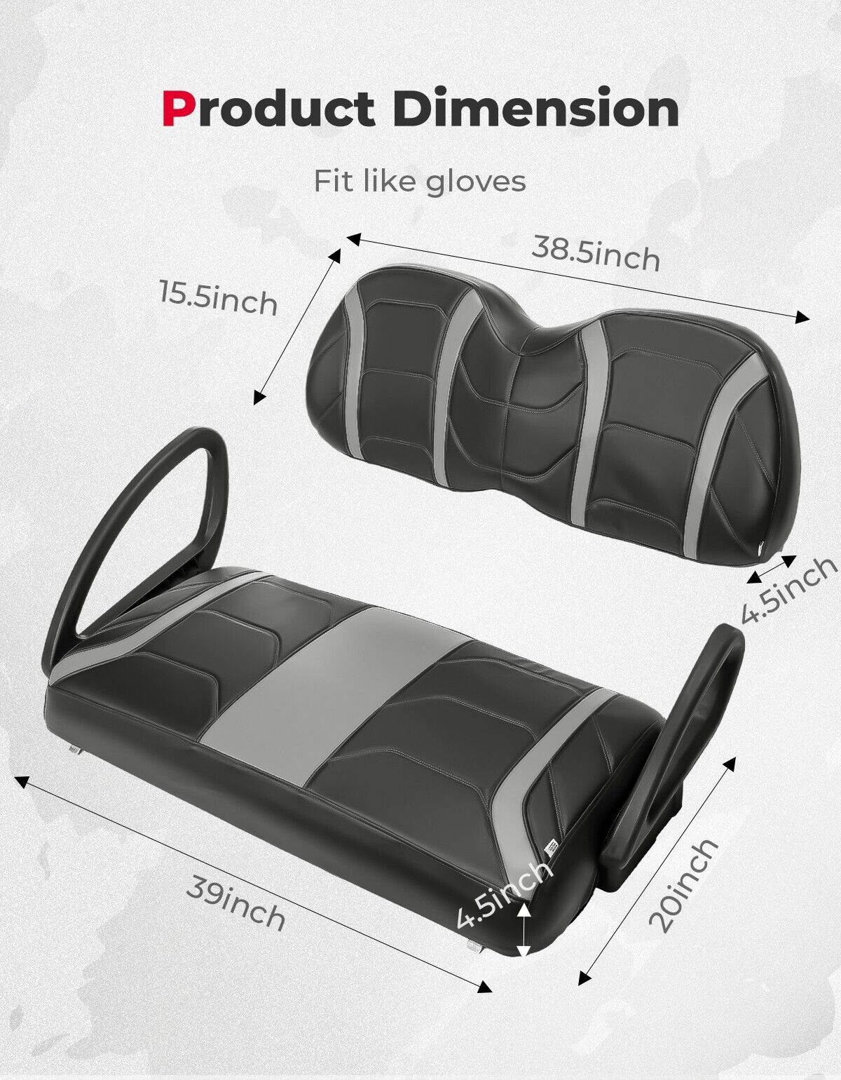 Golf Cart Seat Cover for Club Car Precedent Tempo Onward - Image 4