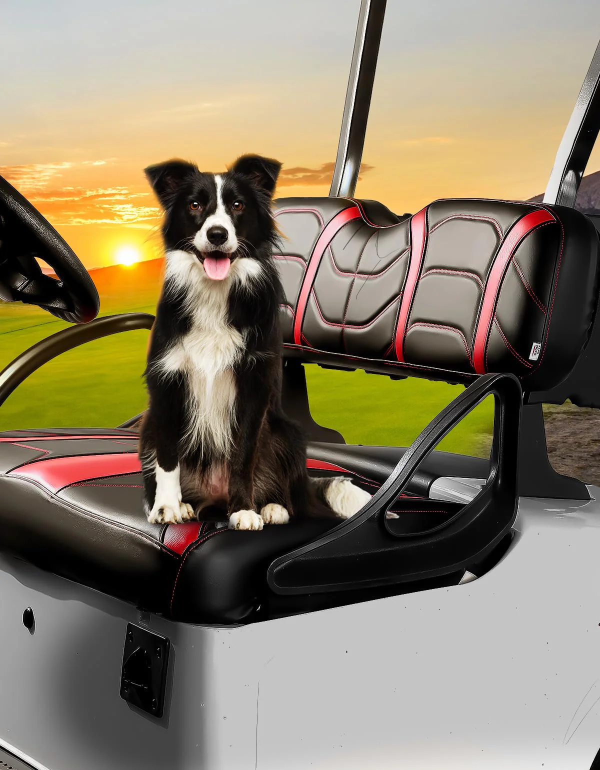 Golf Cart Front Seat Covers for EZGO RXV OEM Front Seats - Image 7